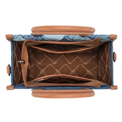 Wrangler Woven Denim Concealed Carry Tote/Crossbody -Jean