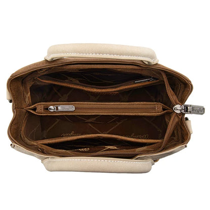Wrangler Women's  Wrangler Braided Whipstitch Top Handle Small Tote/Crossbody -  Brown