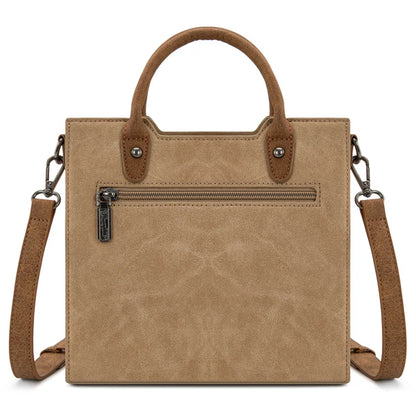 Wrangler Women's  Wrangler Braided Whipstitch Top Handle Small Tote/Crossbody -  Tan