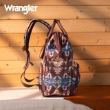 Wrangler Allover Wrangler Aztec Printed Callie Backpack - Coffee
