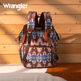 Wrangler Allover Wrangler Aztec Printed Callie Backpack - Coffee