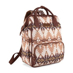 Wrangler Aztec Printed Callie Backpack - Tan