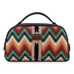 Wrangler Southwestern Pattern Print Multi Purpose/Travel Pouch -Black