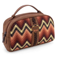 Wrangler Southwestern Pattern Print Multi Purpose/Travel Pouch - Brown
