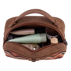 Wrangler Southwestern Pattern Print Multi Purpose/Travel Pouch - Brown