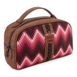 Wrangler Southwestern Pattern Print Multi Purpose/Travel Pouch - Dark Pink