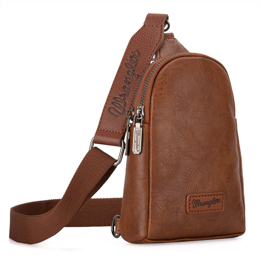Wrangler Ladies Sling Bag/Crossbody/Chest Bag - Light Brown