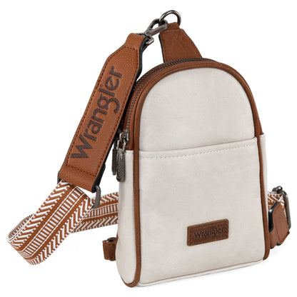 Wrangler Ladies Crossbody Bag Beige-Brown