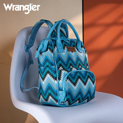 Wrangle Aztec Printed Callie Backpack/Diaper Bag - Jean
