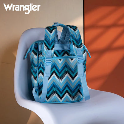 Wrangle Aztec Printed Callie Backpack/Diaper Bag - Jean