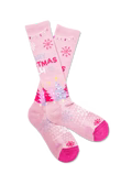 CLEARANCE - Lucky Chuck - Merry Christmas Y'all Pink Performance Boot Socks