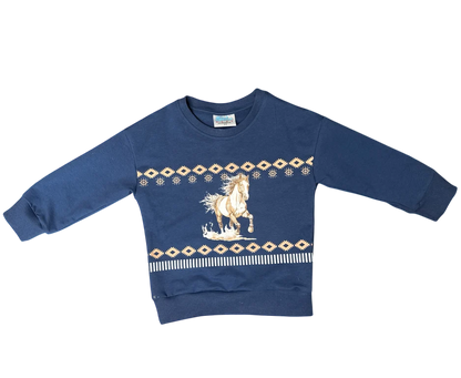 Girls Shea Baby Running Horse Long Sleeve Shirt