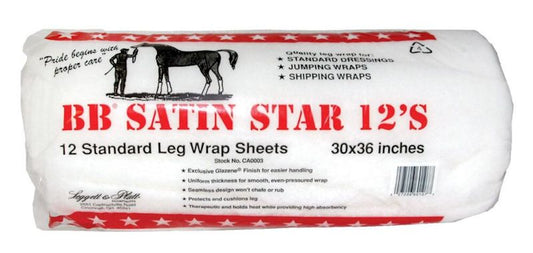 Bb Satin Star Cotton Sheets (12 per roll)