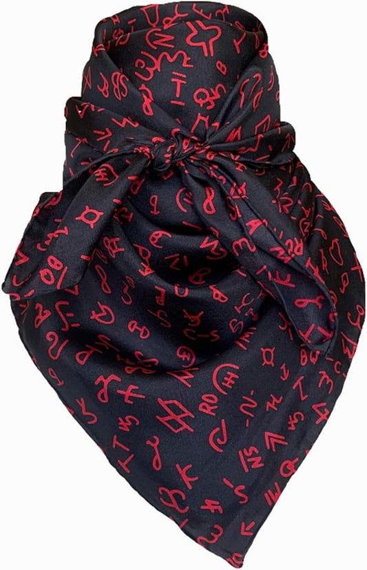 Wyoming Traders Wild Rags (34.5 x 34.5 in) - BRAND PRINT - Black