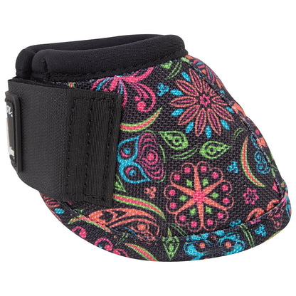 Classic Equine Dyno Turn Bell Boots - Neon Flower