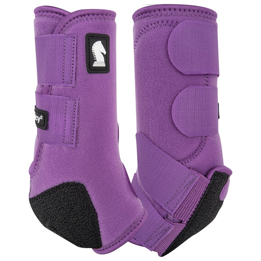 Classic Equine  Legacy 2 Protective Boots - 2 PACK - Violet Purple