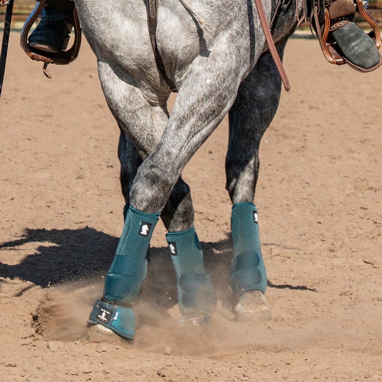 Classic Equine Legacy2 Support Boots - Dragonfly Green
