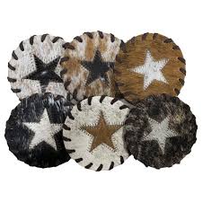 Cowhide Coaster - Star