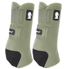 Classic Equine Legacy2 Protective Boots - HIND - MEDIUM - OLIVE- CLEARANCE