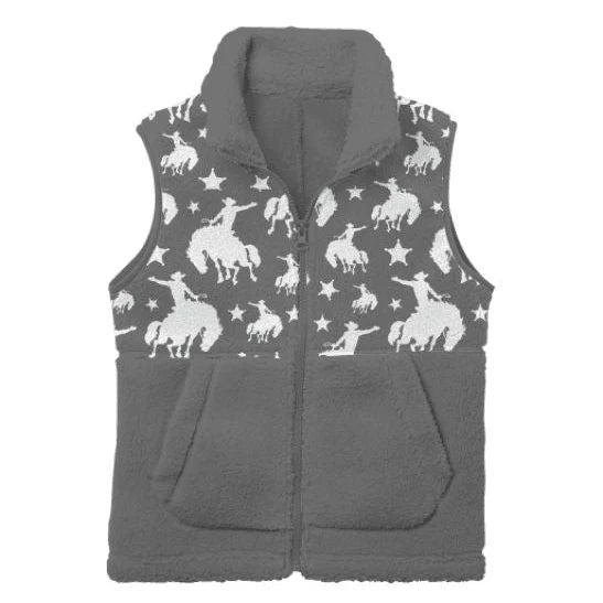 CLEARANCE - Shea BOYS Star Bronc Fleece Boys Vest