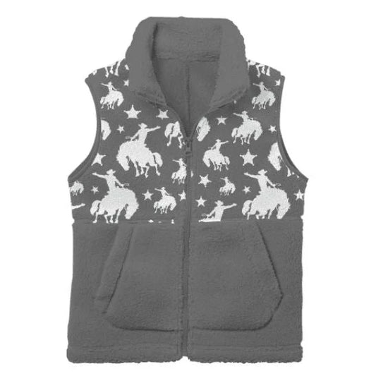 Shea Baby Star Bronc Fleece Boys Vest - CLEARANCE