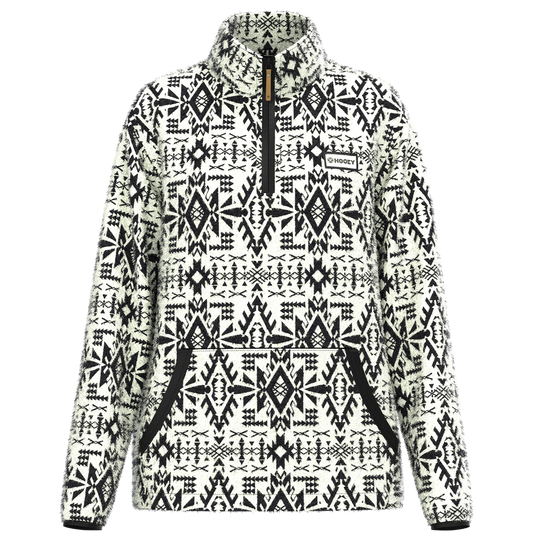 Girlś  Hooey Youth Fleece Pullover - Kodi White/Black