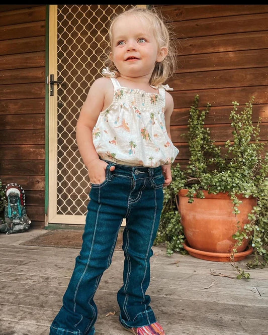 CC Toddler Girls Trouser Jean Dark Wash