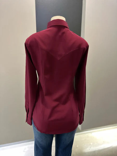 MAROON CC Western Long Sleeve