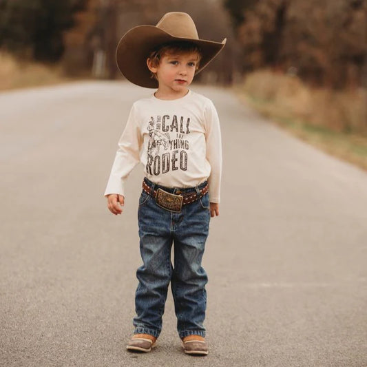 CLEARANCE - Shea Boy Call The Thing Rodeo Graphic Long Sleeve Shirt