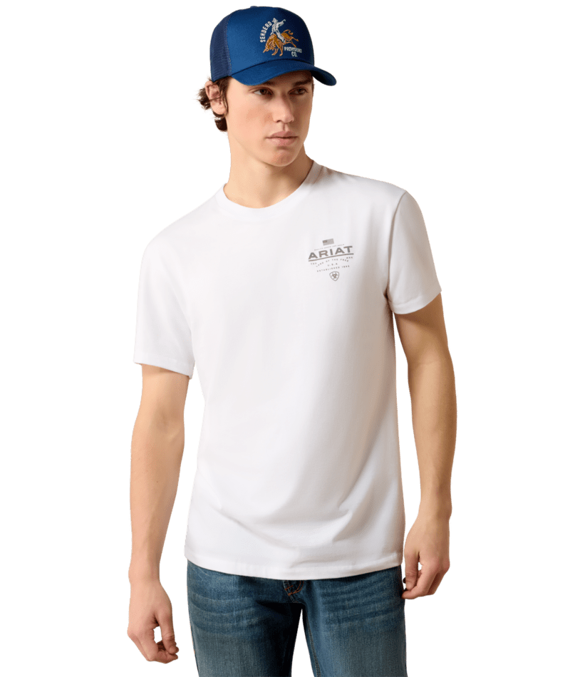 Ariat - Mens - Lock Up Flag Painted T-Shirt
