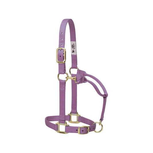 Weaver Original Nylon Adjustable Chin and Throat Snap Halter, 1" - Lavendar