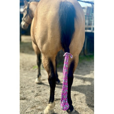 Schulz Equine Lycra Tail Bag - Neon Yee Haw