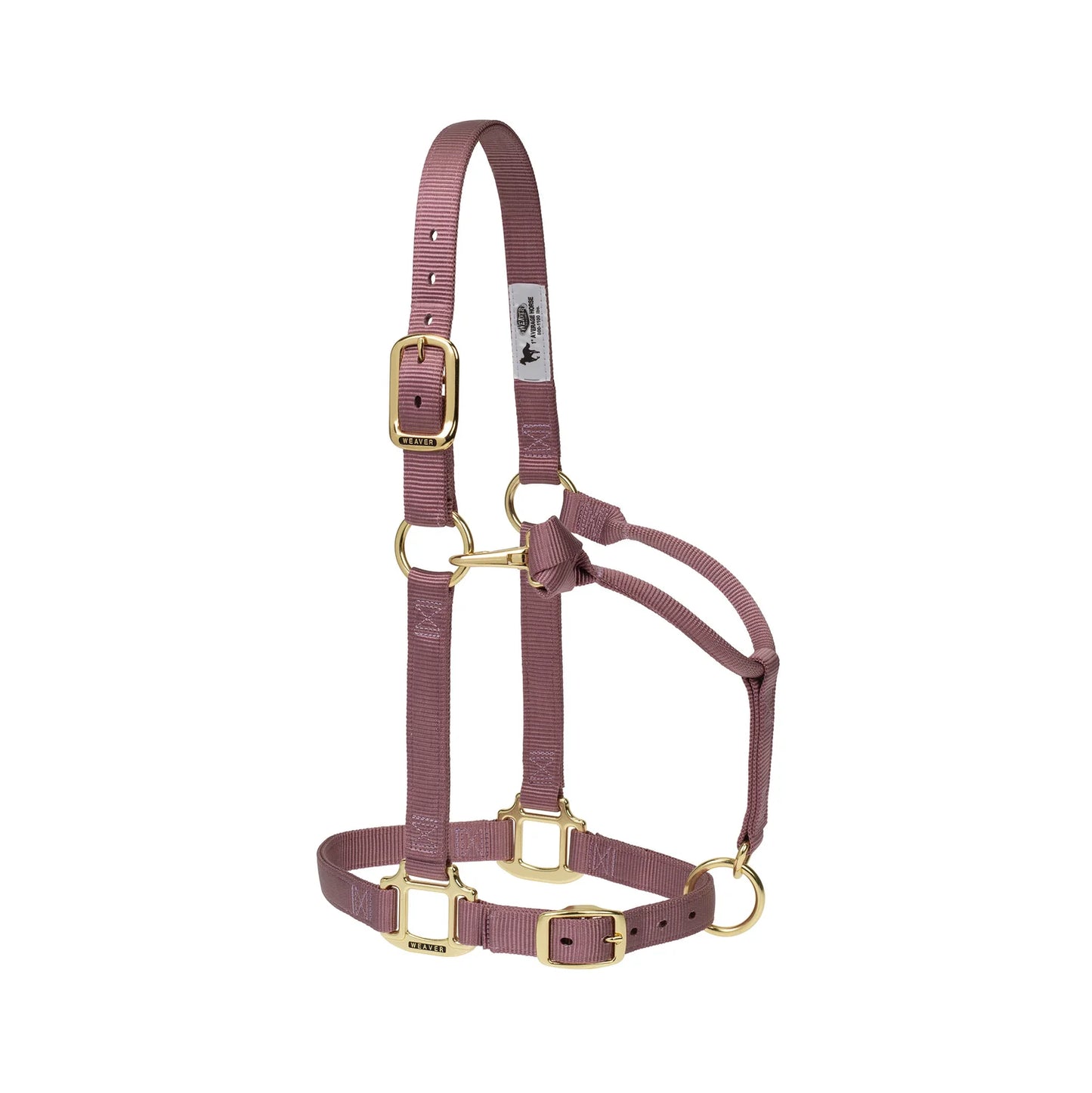 Weaver Original Nylon Adjustable Chin and Throat Snap Halter, 1" - Mauve