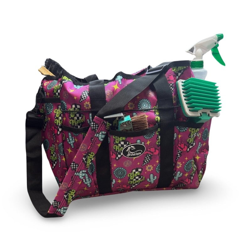 Schulz Equine Grooming Tote - Neon Yeehaw