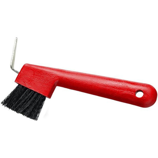 Tough 1 Hoof Pick Brush Combination - Red - CLEARANCE