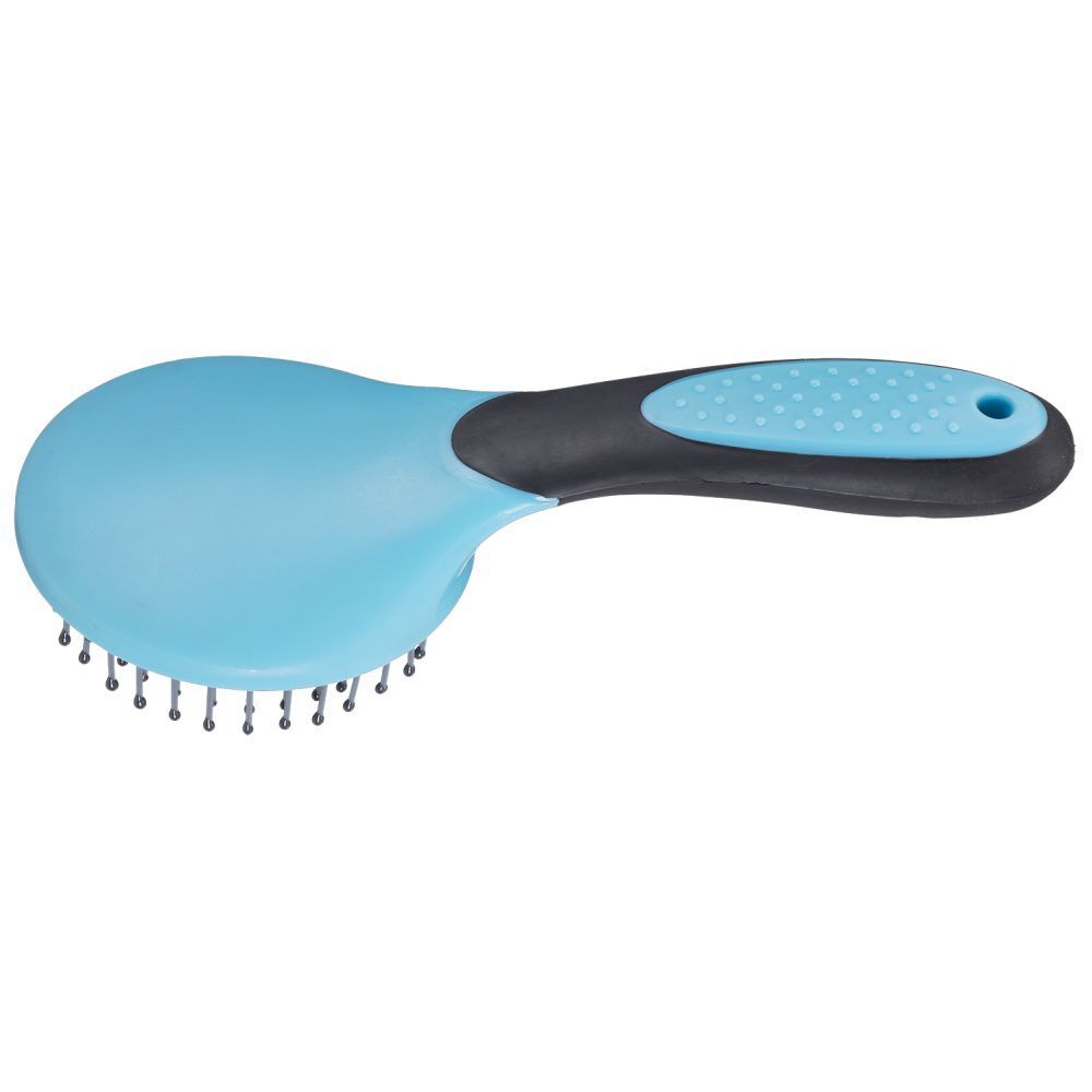 Tough 1 Great Grip Mane and Tail Brush - Turquoise