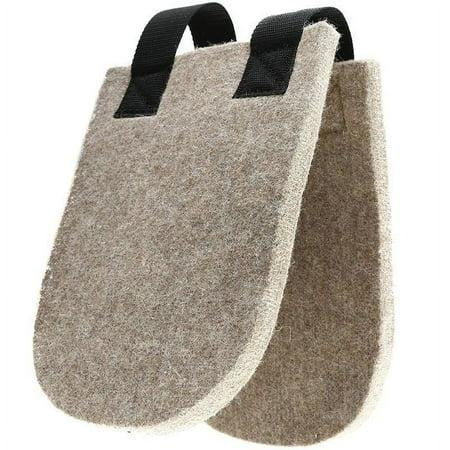 Mustang Manufacturing Tan Wool Wither Pad - 1/2 in