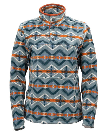 Outback Trading Company Women's Delaney Henley Fleece Pullover - Rust