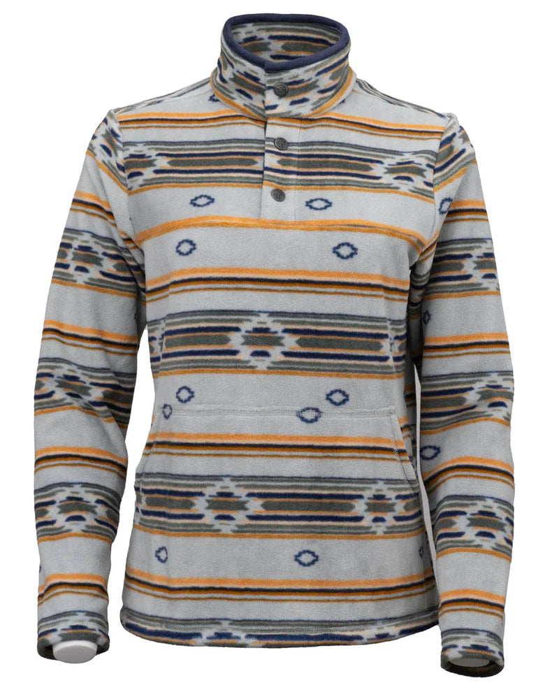 Outback Trading Company Women's Delaney Henley Fleece Pullover - Sage