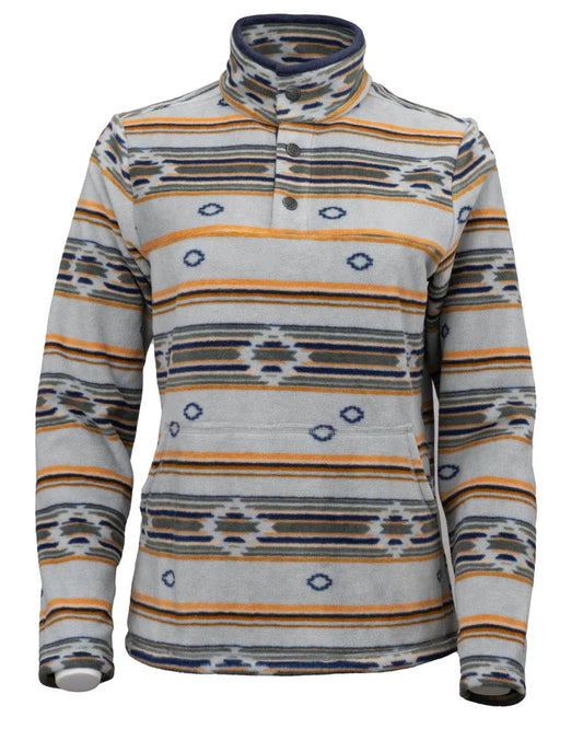Outback Trading Company Women's Delaney Henley Fleece Pullover - Sage