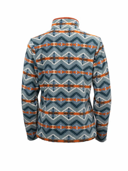 Outback Trading Company Women's Delaney Henley Fleece Pullover - Rust