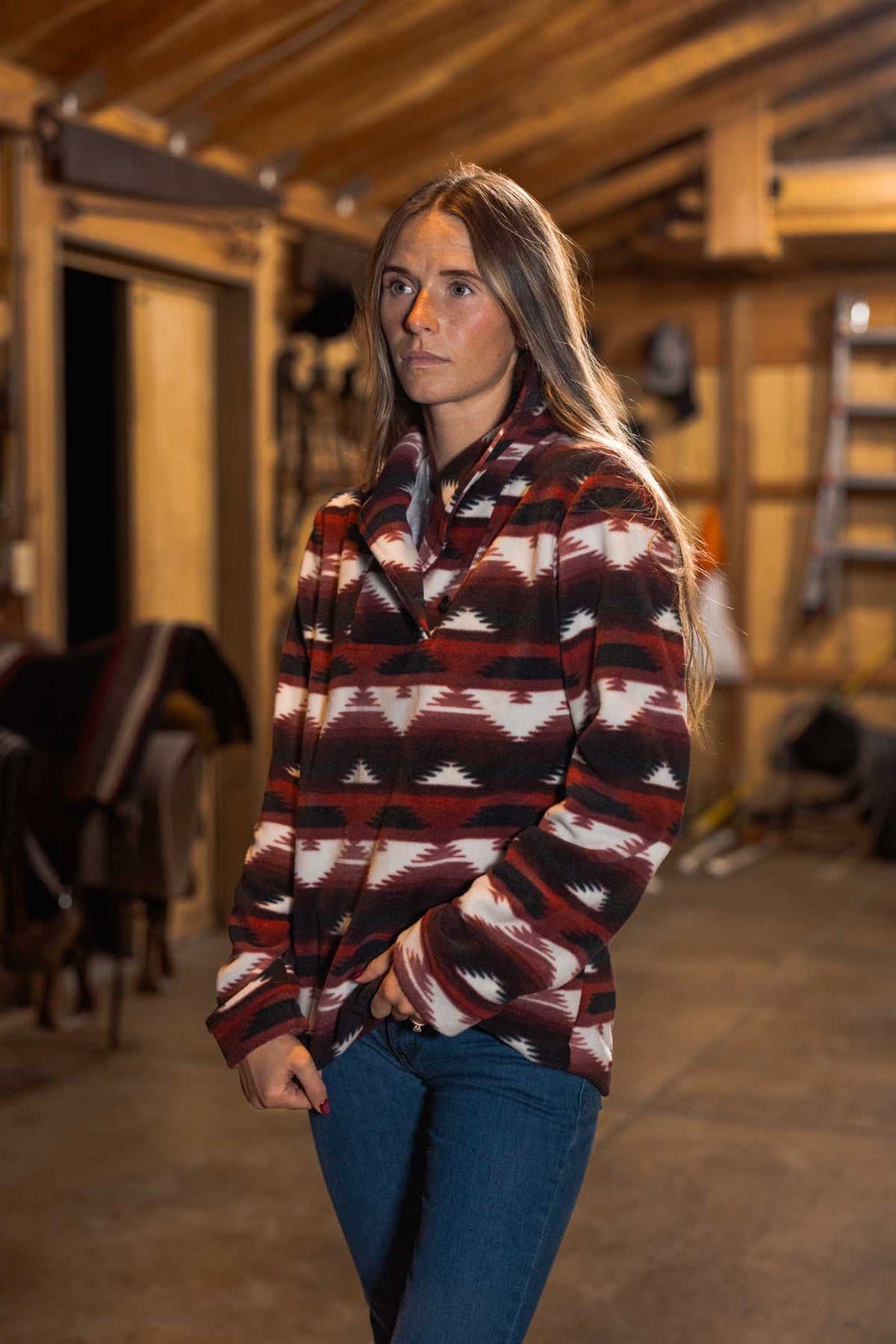 Outback Trading Company Women's Janet Pullover - Wine