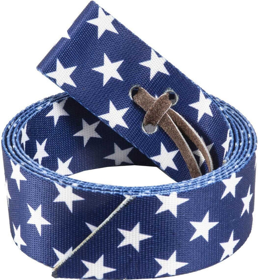 Mustang Manufacturing Nylon Cinch Strap (Patterned) - CLEARANCE - Blue Stars