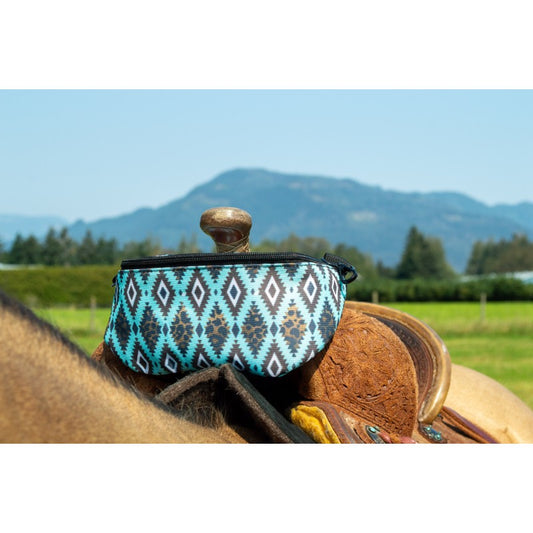 Schulz Equine  Saddle Pak - Teal Leopard Aztec