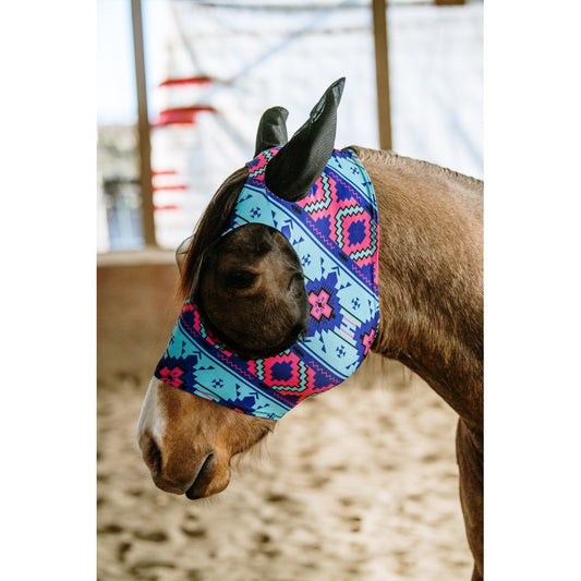 Schulz Equine Fly Mask - Aztec Bubble Gum