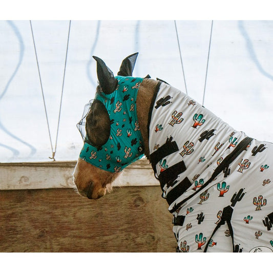 Schulz Equine Fly Mask - Sunset Cactus