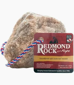 Redmond Agriculture 3 lbs Redmond Rock on a Rope Salt Lick