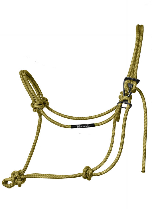 Hookin' Halter - Rope Halter Quick Release - Dirty Gold