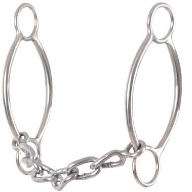 Classic Equine Carol Goostree Simplicity RIng Barrel Bit w/ Chain Mouthpiece