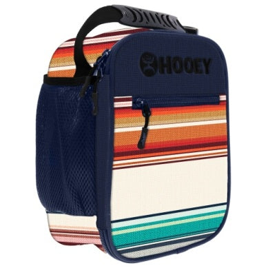 Hooey - Lunchbox, Multi Color Serape Pattern and Navy Accents with Navy / Black Handle